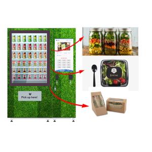 Touch Screen Refrigerated Salad Vending Machine , Healthy Food Vending Locker