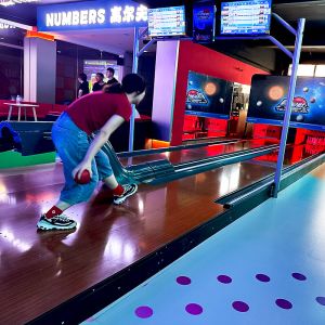 Complete Indoor Bowling Alley Set with 2000kg Weight and 590X240X240cm Size for