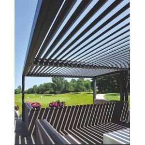 6x4m Outdoor Gazebo Awning Popular Motorized Aluminum Blinds Pergola