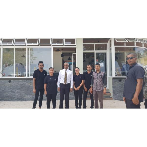 Buy Maldives New President Mr Solihu Visit Client'S Celeste Hotel at wholesale prices