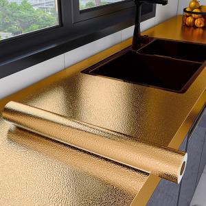 Household Silver Metallic Wallpaper Vinyl 10m-100m Kitchen Splashback Wallpaper