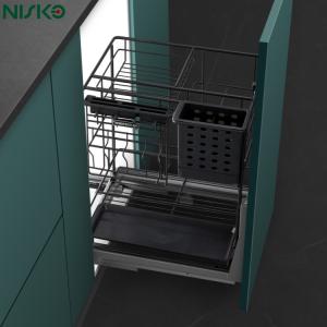 Multi Function Pull Out Basket Drawer for Cutlery Spice Kitchen Bottle Storage