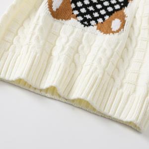 Customized Knitted Jacquard Cable Pattern Children Little Kids Winter Clothing