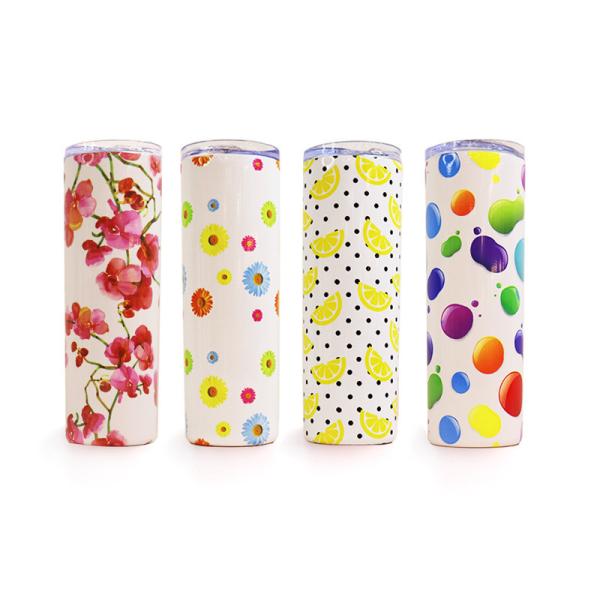 Buy Custom Patterned Coffee Insulated Tumbler Vacuum Tumbler Bottle 20oz at wholesale prices
