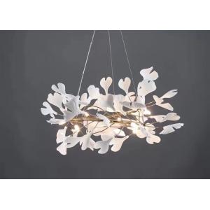 Restaurant Projects Large Custom Made Lamp White Ceramic Flower Pendant Light