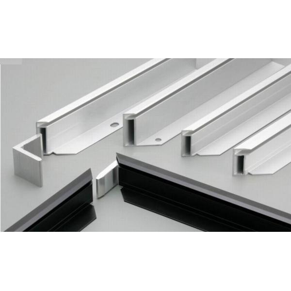 Buy 0.9mm Sand Blasting Aluminum Solar Panel Frame Extruded at wholesale prices