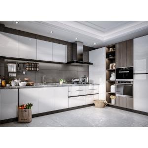 Customized Modern Kitchen Cabinet / Solid Wood With MDF Door