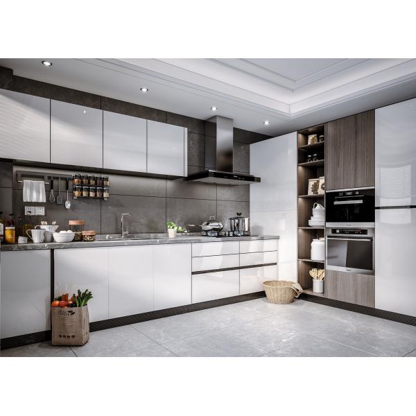 Buy Customized Modern Kitchen Cabinet / Solid Wood With MDF Door at wholesale prices