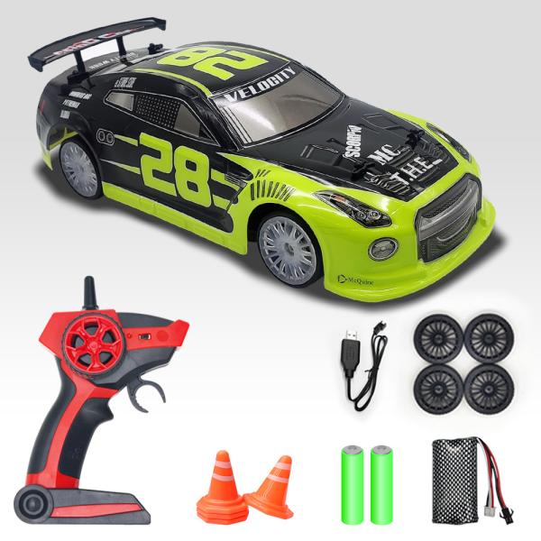 1 14 Ratio LED Light Drift Electric 4WD Racing Car with 2.4G Speed Remote Control