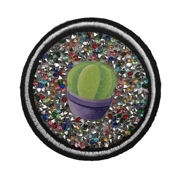 Buy Durable Rhinestone Applique Patches Self Adhesive Hook & Loop Backing at wholesale prices