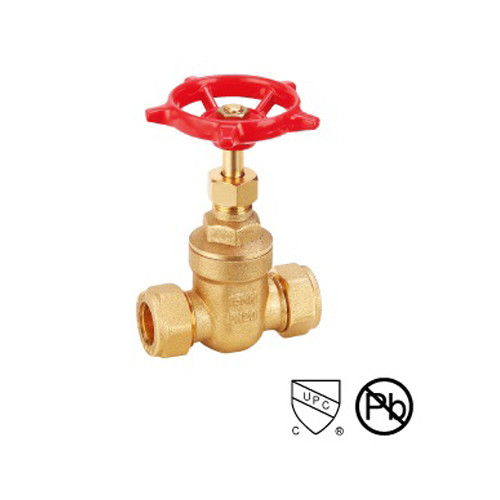 Buy Threaded Water Gate Valve Connect Manual Power Red Hand Wheel at wholesale prices