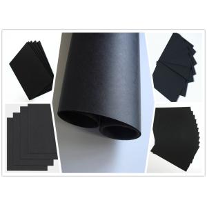Quality Smooth Surface Two Side Coated Black Paper On A Roll For Shopping Bag 787 mm Width for sale