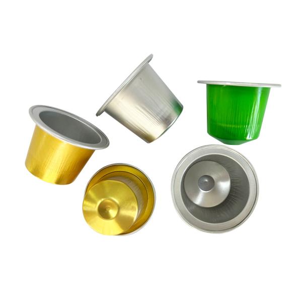 Aluminum Foil Nespresso Compatible Empty Capsule for Sustainable Coffee