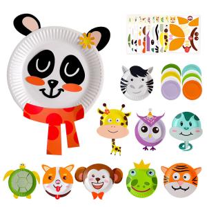 3D Animals Paper Plates Non Toxic For Preschoolers Hands On Ability Training