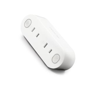 2 In 1 Tuya Wifi Smart Outlet Compatible With Amazon Alexa / Google Assistant