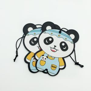 Customized 2mm Lemon Scent Hanging Paper Car Air Freshener