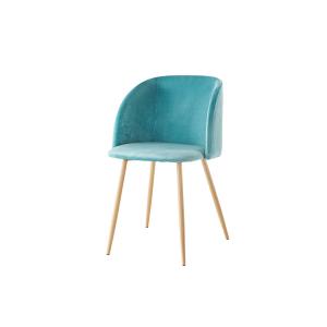 China Ergonomic Velvet Fabric Seat 13KGS 840mm Modern Leisure Chair on sale