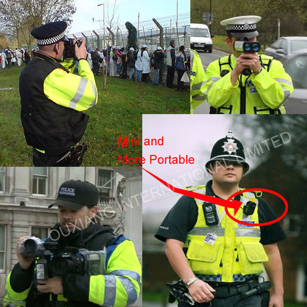 High Resolution Police Worn Cameras 3600 MAh Battery With SD Card 128GB