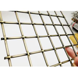 Antique Brass Furniture Cabinet Architectural Stainless Steel Wire Mesh 5.5mm