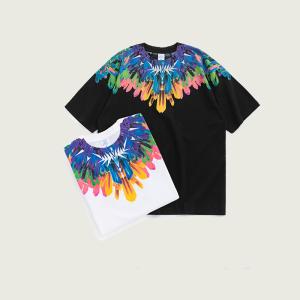 China Spring Summer Abstract Ice Bar Printing Blank T-Shirt Loose Casual 150 grams on sale