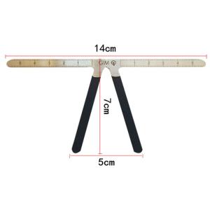 Three Point Permanent Makeup Eyebrow Ruler , Eyebrow Design Tool Manual Tattoo