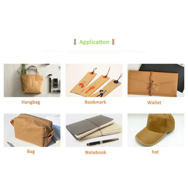 Wear resistance Durable Washable Kraft Paper Fabric For Plants Bag Various Colors