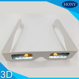 PVC Circular Polarized 3D Glasses For Entertainment , Snow Man Diffraction