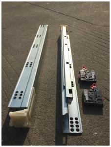 Quality Bottom Mounted Undermount Soft Close Drawer Slides Auto Closing for sale