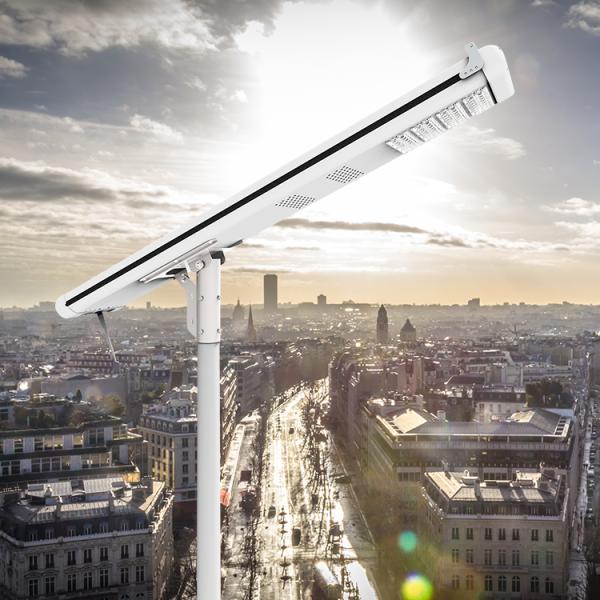 8000 Lumen 120W All In One Solar LED Street Light Customized Storage Capacity