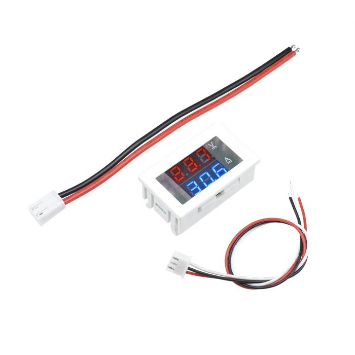 Quality 0.56&quot; Blue Red Dual LED Display Mini Digital Voltmeter Ammeter DC 100V 10A Panel Amp Volt Current Meter Tester for sale