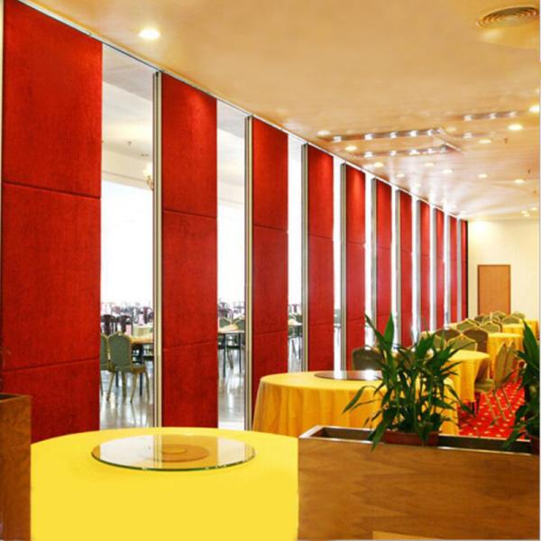Buy Banquet Hall Acoustic Folding Wooden Partition Wall with Aluminum Track at wholesale prices