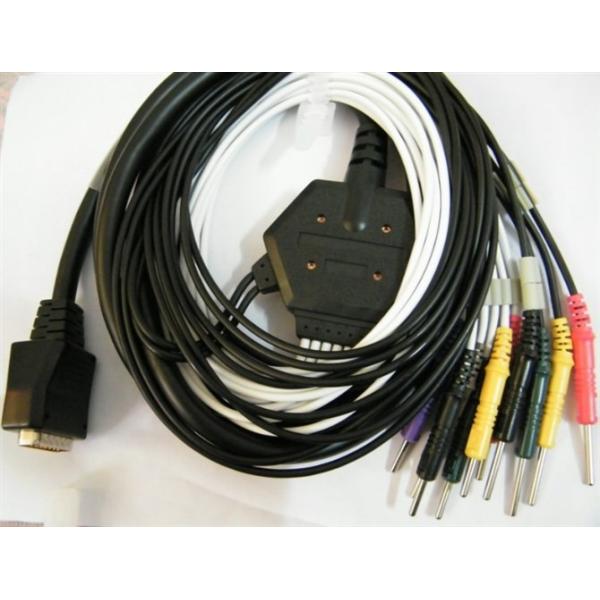 Buy Professional EKG Wires Medical Cables TPU Material Red Cap With Screw at wholesale prices