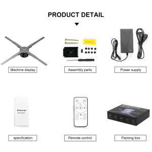 Splice 62cm LED Fan for Brightness 1800 3D Hologram Display Cloud Control