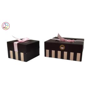 Personalized Coated Paper Cupcake Gift Boxes with Plastic Insert