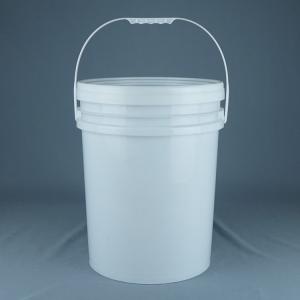 Custom Color 5 Gallon Plastic Buckets With Snap On Lid And Handle For Industrial