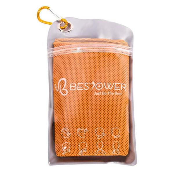 Buy Summer Custom Instant Cooling Refreshing Sports Ice Cool Towel With Silicone Case at wholesale prices