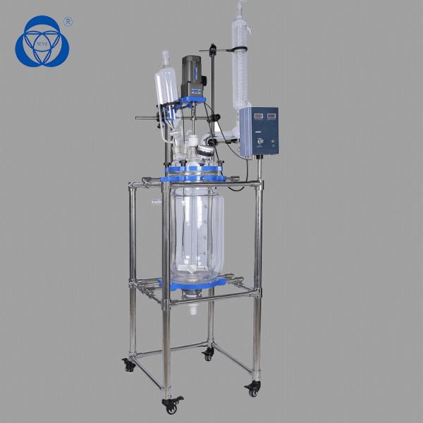Buy Essential Oil Extraction Glass Reactor Vessel Mixing Homogeneous Reaction at wholesale prices