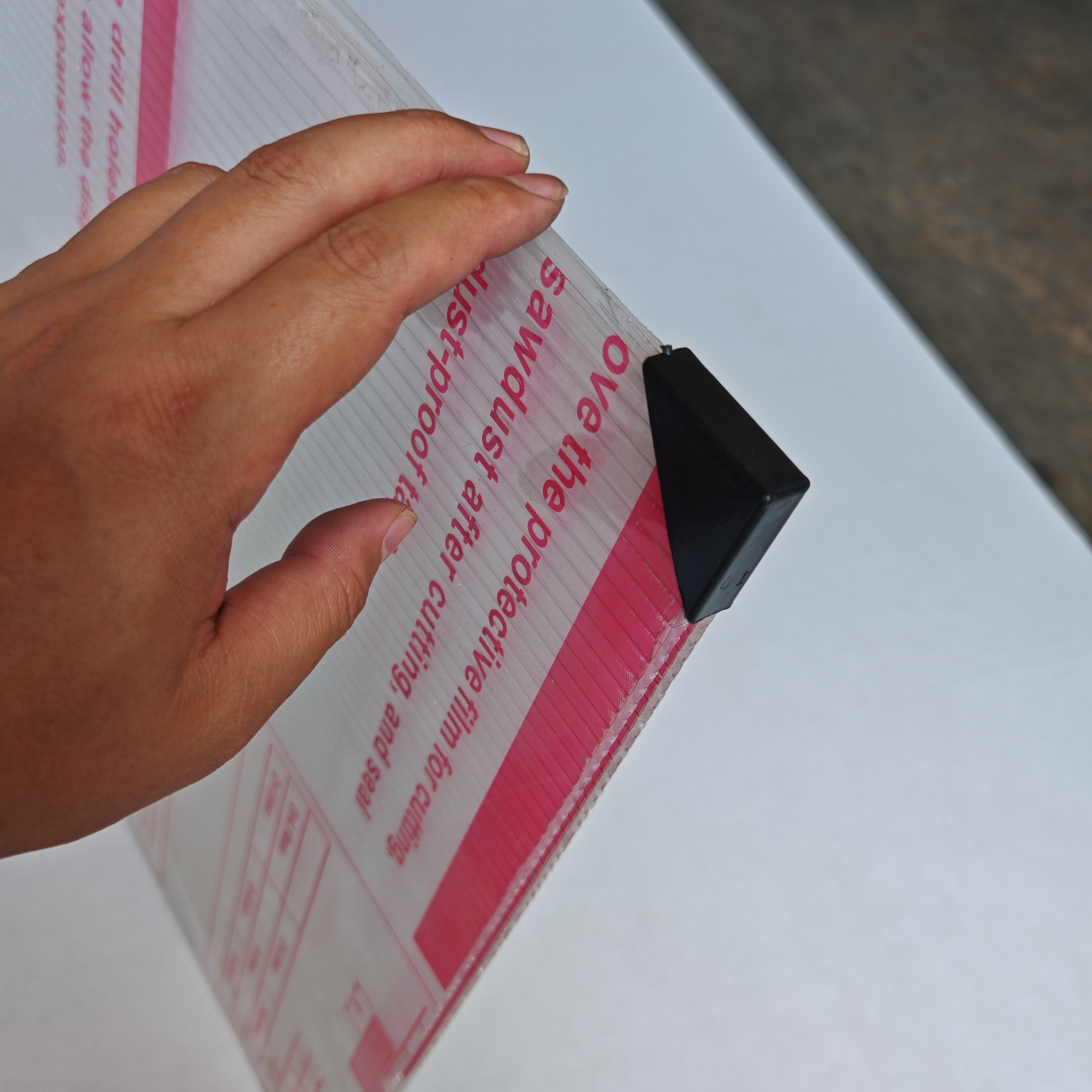 Modular DIY Canopy Plastic Frame amp Polycarbonate Panels with Integrated Gutter