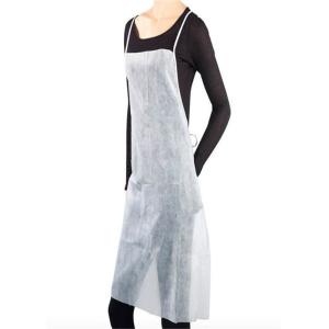 Breathable Disposable White Plastic Aprons , Disposable Surgical Aprons