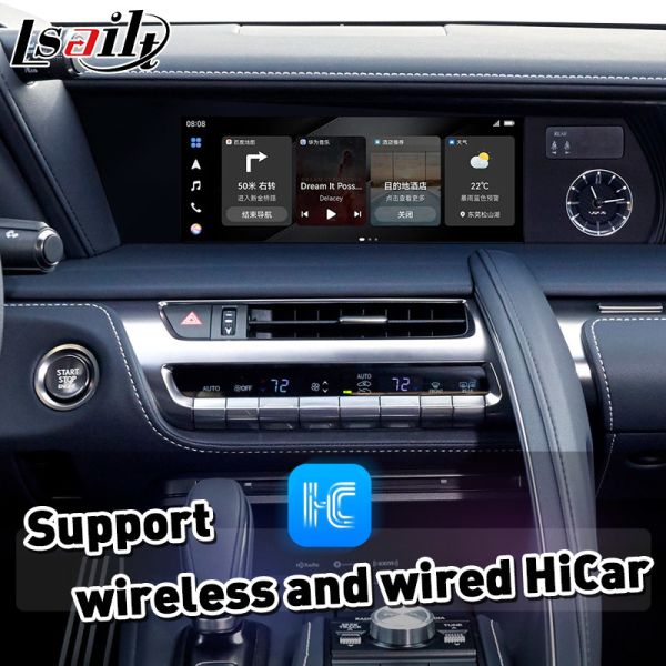 Lsailt Wireless Android Auto Carplay Interface for 2017-Present Lexus LC 500h 500 LC500 LC500h