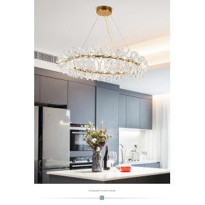 Modern LED Luxury Crystal Chandelier Rings Flower Crystal Chandelier(WH-NC-82）