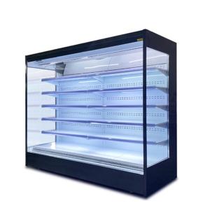 Large Standing Refrigeration Equipment Open Chiller With Multi Decks
