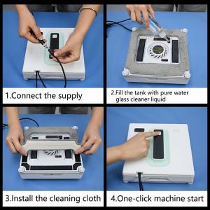 Custom Intelligent Window Cleaning Robot Vacuum Sweeper Machine with 3 mins/m2