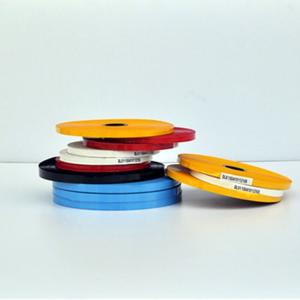 Yellow Color 10mm Width 12000m Length hot Stamping Ribbon For Cable Batch Number
