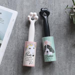 Cat Design Handle 60 Layers Sticky Disposable Paper Tearing Lint Roller
