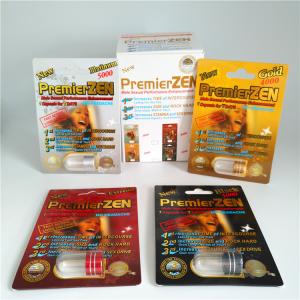Plastic Card Blister Paper Box Packaging Rhino Male Enhancement Capsule Pills