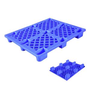 China Serrated Deck Disposable Plastic Pallet 1200X800 HDPE 9 Feet Nestable on sale