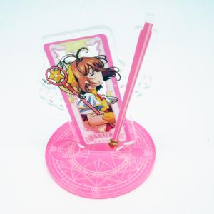 Customized Acrylic display board/advertising display board with Anime figure