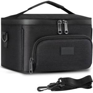 Large Capacity Portable Enduring Odor Custom Travel Smell Proof Bag With Detachable Shoulder Strap Removable Dividers