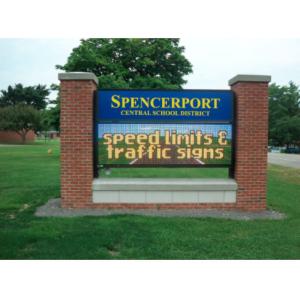 Quality Double Sided LED Monument Signs P6 RGB Outdoor Advertising Billboard Panel for sale